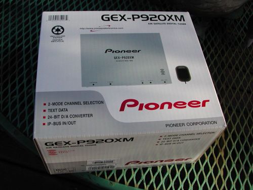 Pioneer gex-p920xm satellite radio add on