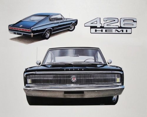 Charger dodge chrysler: 1966 1967 nascar 426 hemi - 16 dealer posters art prints