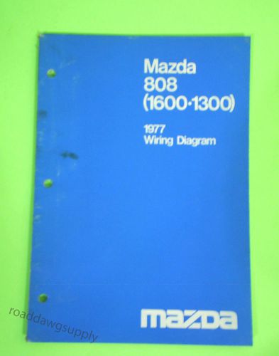 1977 mazda 808 (1600-1300) wiring diagrams service shop repair manual