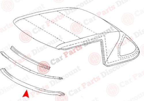 New replacement soft/hard top seal, front, 107 779 00 22