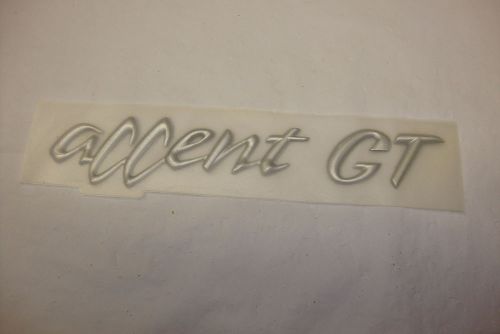 1995 1996 1997 1998 1999 hyundai accent gt silver decal emblem new oem