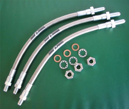 Sunbeam alpine &amp; tiger 1959-1967 steel braided brakeline kit