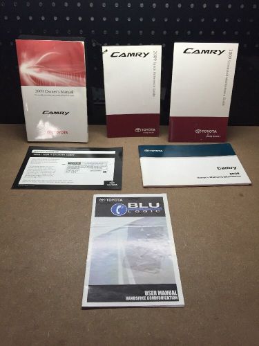 2009 toyota camry owners operators manual 6 total pieces good shape