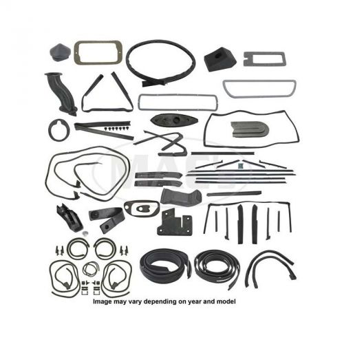 Thunderbird complete weather-strip kit, convertible, long cowl drain tubes,