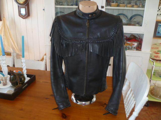 Harley davidson willie g  leather  jacket  ladies large 40/12