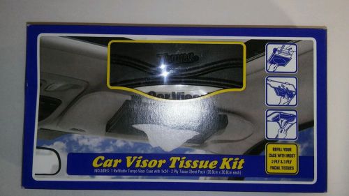 Car visor tissue kit