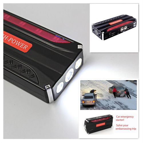 68800mah 12v car jump starter emergency charger power bank + compressor air pump