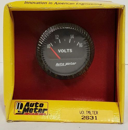 Auto meter voltmeter 2631 car truck suv volts 2&#034; electrical gauge kit brand new!