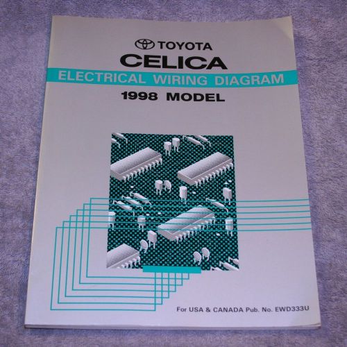 1998 toyota celica electrical wiring diagram service repair manual - ewd333u