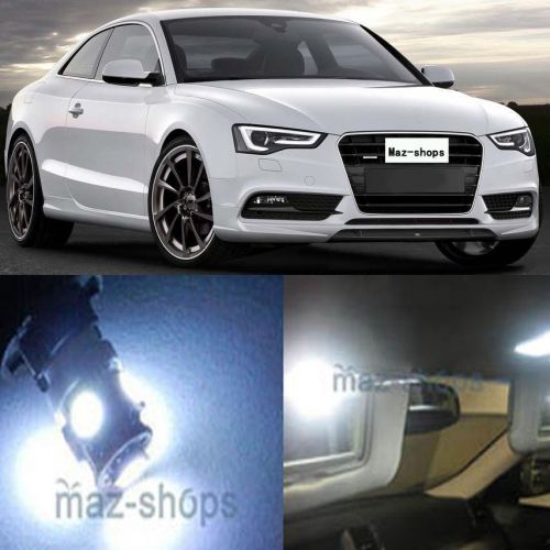 14pcs new  premium xenon white led lights interior package fit 2008-2015 audi a5