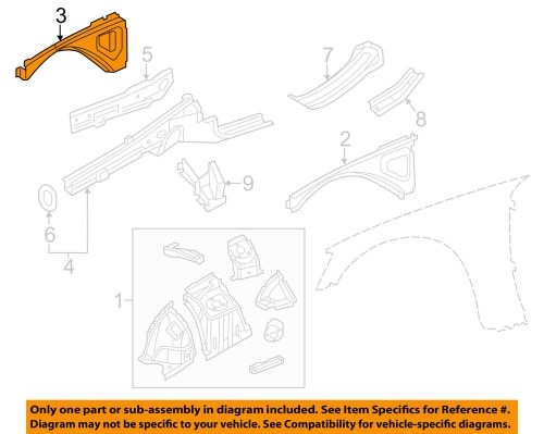 Chrysler oem fender-upper rail right 68043926ac