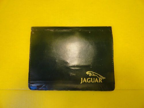 Original jaguar binder leather wallet green wallet owners manual wallet #mr7