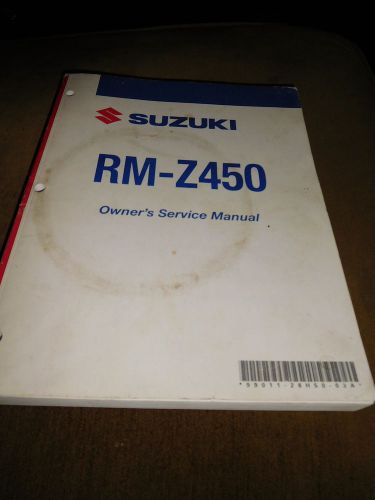 Suzuki rm-z450 rmz450 owners service factory  manual copyright 2007