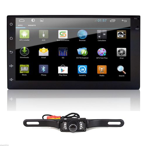 Android 4.4 7&#034; 2 din in dash car radio stereo player wifi 3g gps+tablet+camera