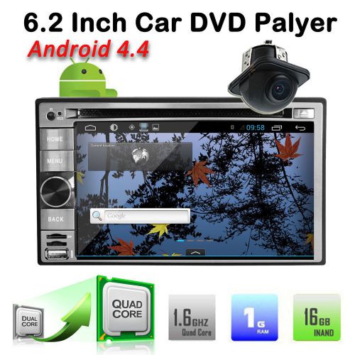 Quad core 6.2&#039;&#039; android 4.4 stereo 3g-wifi car gps navi dvd player radio+camera