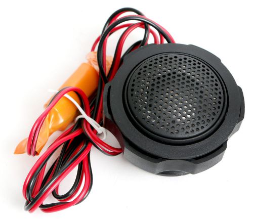 1&#034; black marine waterproof swivel tweeter - easy flush mount - boat rv hot tub