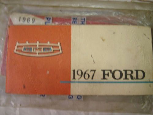 1967 ford original owners manual used