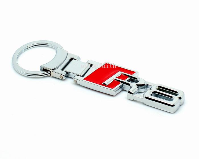 Pendant keychain key chain ring chrome for a8 s8  rs8 r8 high quality