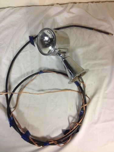 Vintage nautical marine boat spot light chrome kainer nice w wires