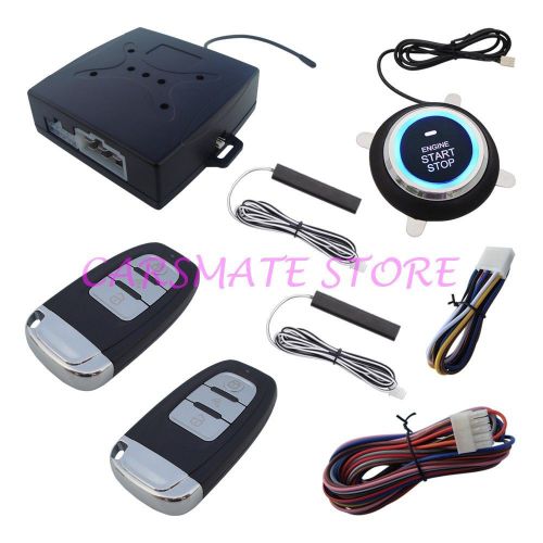 Rolling code pke car alarm passive keyless entry push button start remote start