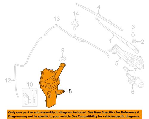 Hyundai oem 14-16 elantra wiper washer-windshield-washer reservoir 986203y500