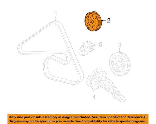 Ford oem belts pulleys-pulley yl8z3a733ba