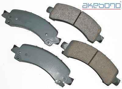 Akebono act974 brake pad or shoe, rear-proact ultra premium ceramic pads