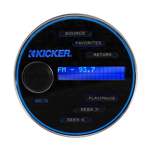 Kicker krc15 marine boat yacht radio media center lcd remote control commander