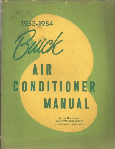 1953 1954 buick air conditioner manual