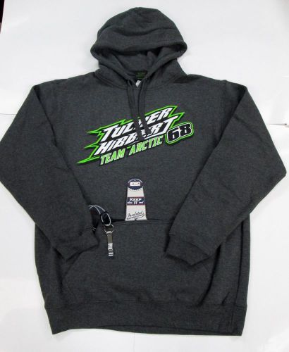 Team arctic cat tucker hibbert can koozie bottle opener hoodie l  5263-204