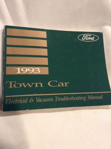 1993 lincoln town car electrical &amp; vacuum troubleshooting manual