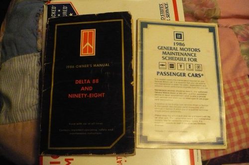 1986 delta 88 and ninety-eight owners manual