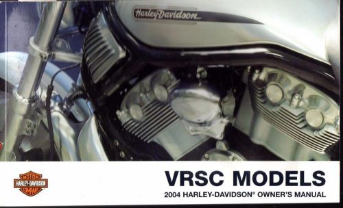 2004 harley davidson motorcycle vrsc owner&#039;s manual p/n 99736-04  (723)