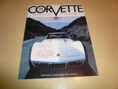 1975 chevrolet corvette sales brochure - vintage