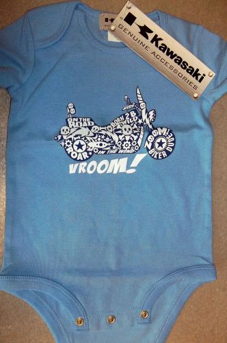 New kawasaki boy infant vroom blue onsie size 12 months k052-2536-bl12