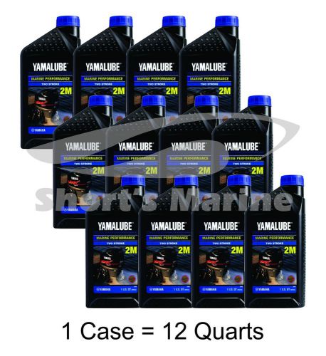 Yamaha yamalube outboard marine performance 2-stroke tcw-3 oil case of 12 quarts