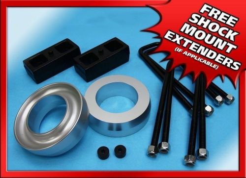 3&#034; ft s billet + 2&#034; rr steel lift kit silverado 1500 00-07 2wd 6-lug w/extenders