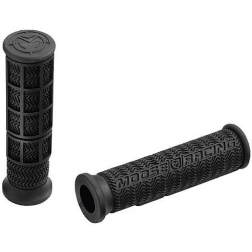 Moose black handlebar atv grips fits suzuki lt250r ltz400 ltr450 lt500 quad race