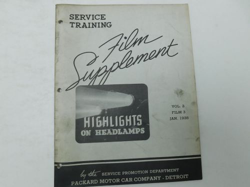 1938 packard service training film supplement highlights on headlamps vol2 film3