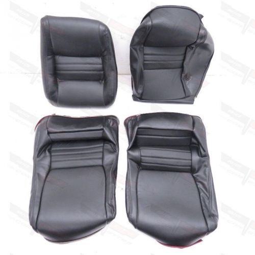 Corvette black vinyl clam shell seat covers complete set (4 pieces) 1978-1982