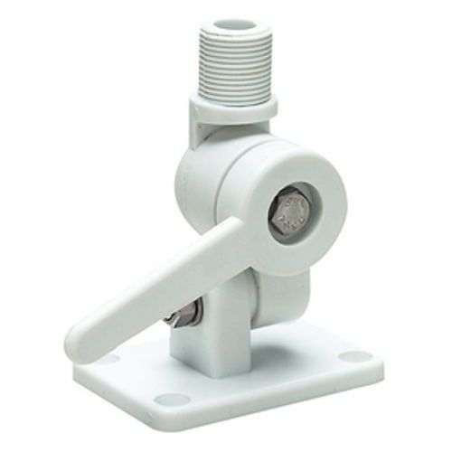 Boat deck mount vhf radio white nylon marine antenna ratchet mount attwood