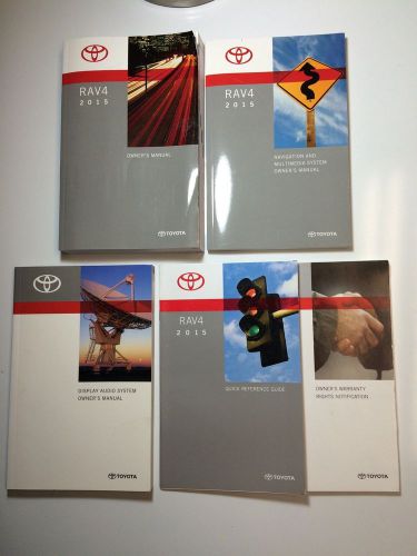 2015 toyota rav4 owners manual set  free priority shipping complete #0084