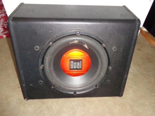 Dual 10 inch amplified sub woofer. used