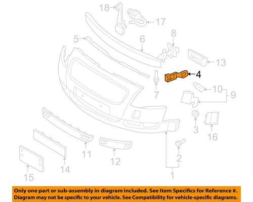 Audi oem 03-06 tt quattro front bumper-bumper cover guide right 8n0807184c