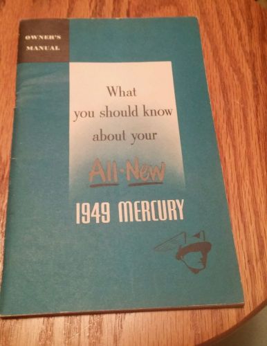 1949 mercury owners manual