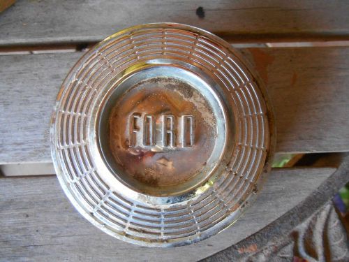 Vintage unknown make ford chrome steeriel center or gas cap see pictures