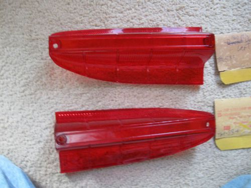 1960 oldsmobile super 88 &amp; 98 r&amp;l tail light lenses. pair! new!  glo-brite