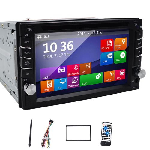 6.2inch 2din touch screen in dash car dvd player no-gps navigator ipod head unit