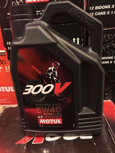 Motul 300v factory line 5w40 off road oil 4 liter bottle  4 stroke