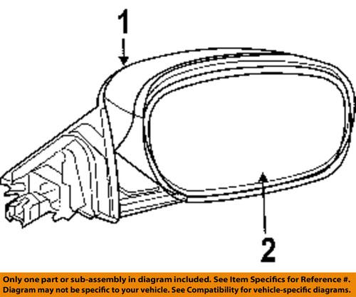 Mopar oem 5139203aa outside mirrors-mirror glass